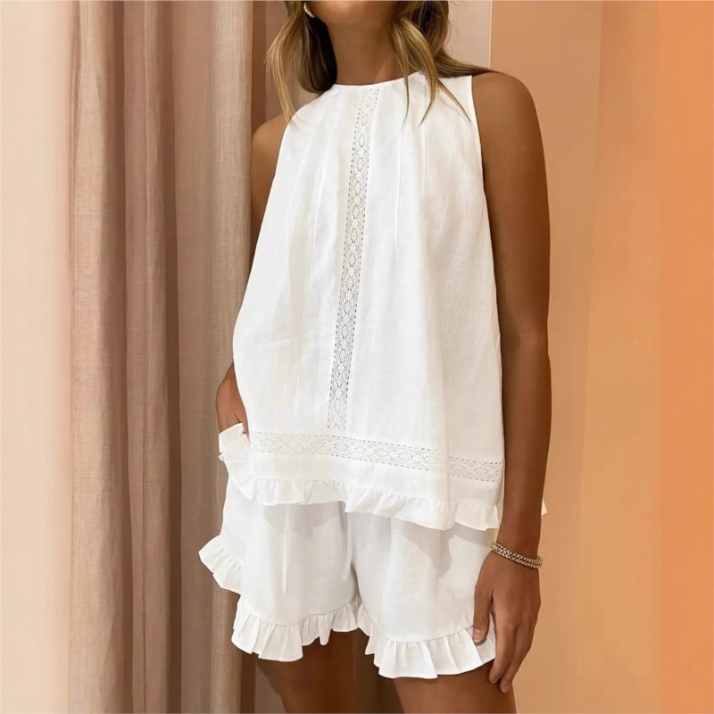 Elastic Lace Trim - Новый женский летний комплект из 2