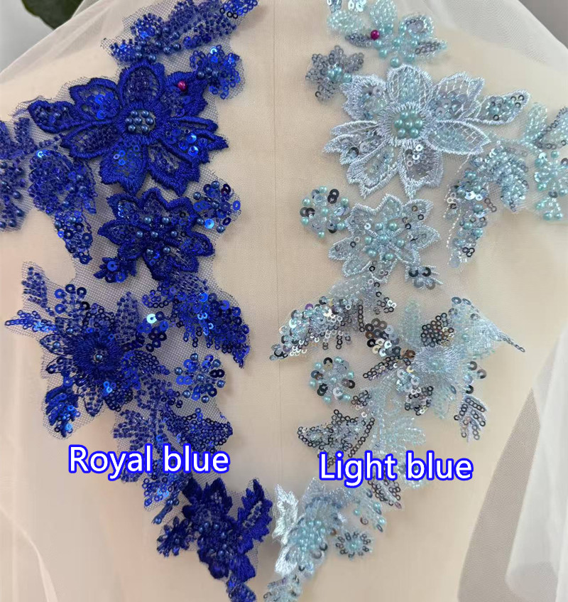 Applique Patch Flower - 10 шт. вышитых кружевных аппликаций с