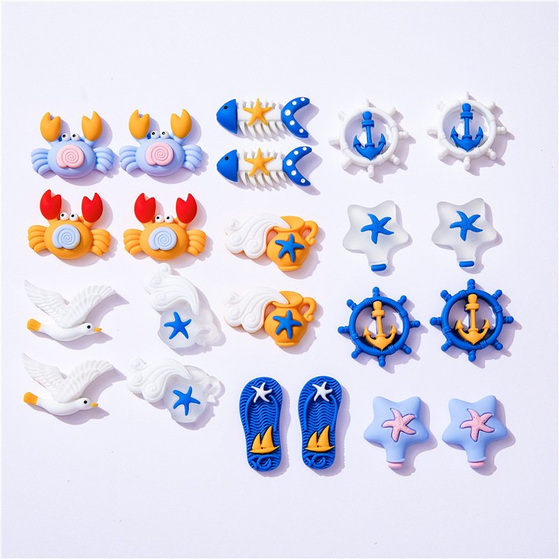 Christmas Craft Embellishment - 10 шт., миниатюрные тапочки в морском