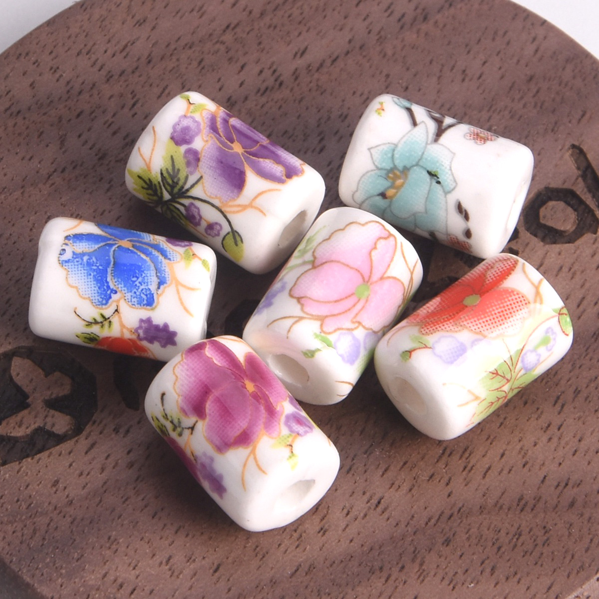 Embellishment Crafts - 10 шт. 12x9 мм, цилиндрические бусины