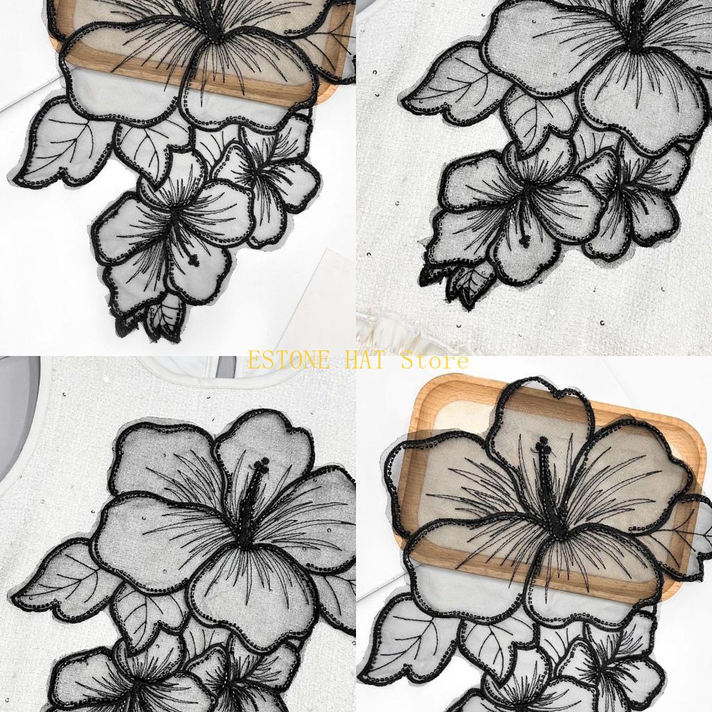 49MF вышитые нашивки с цветочн – обзор и цена Applique Patch Flower